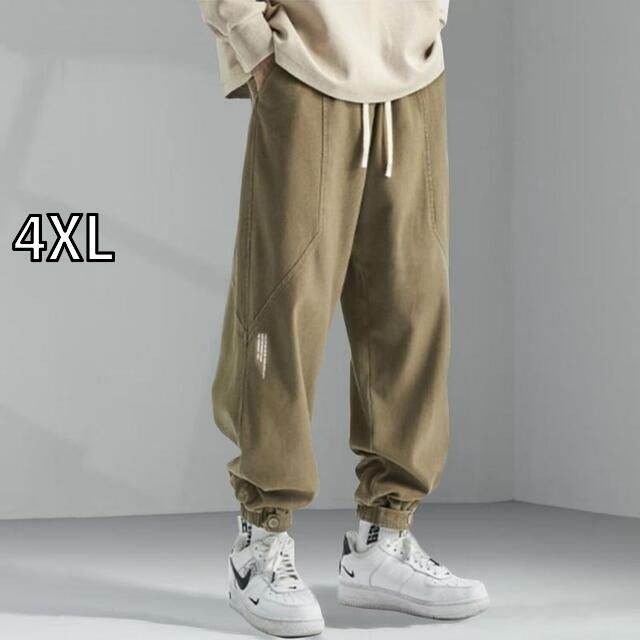 [4XL]秋冬 コーデ メンズ  服 シンプル ファッション オシャレ 大人 かっこいい 大きいサイズ ストリート 紳士服  アメリカン ワーク パンツ レトロ カジュアル パンツ ゆったり ストレート レ