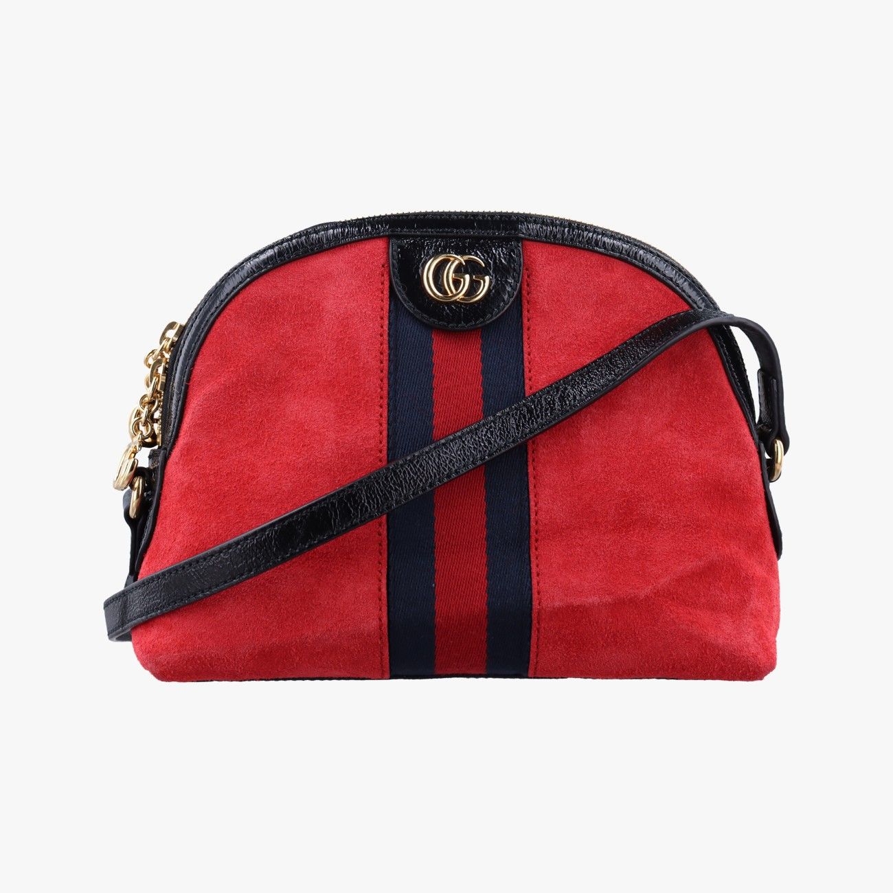 グッチGucciオフィディア レッド×ブラック スエード×レザー 499621 C024426093