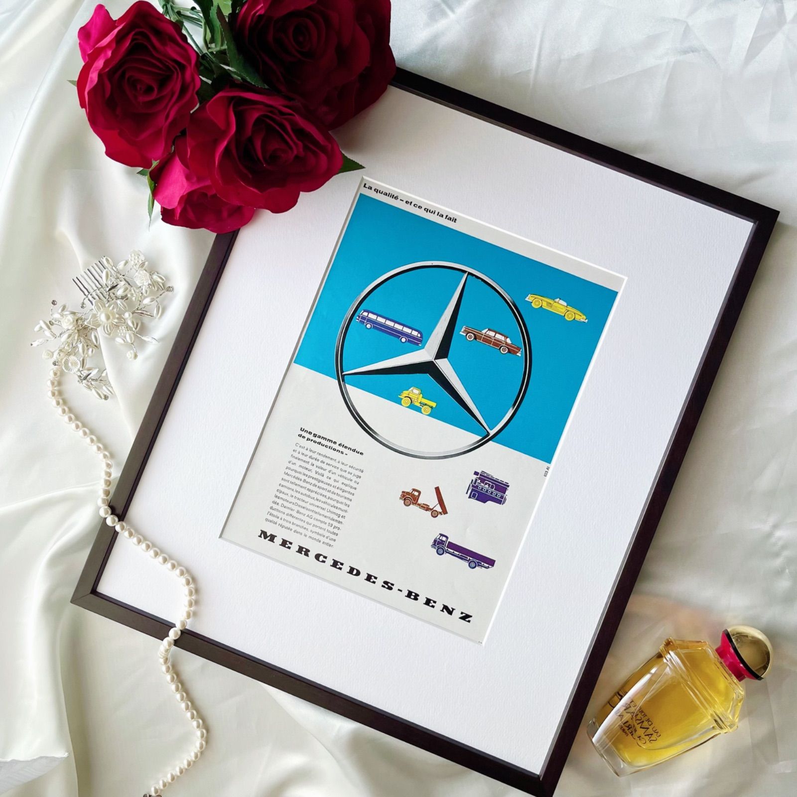 1950年代 広告＞ Mercedes Benz ポスター メルセデスベンツ  
