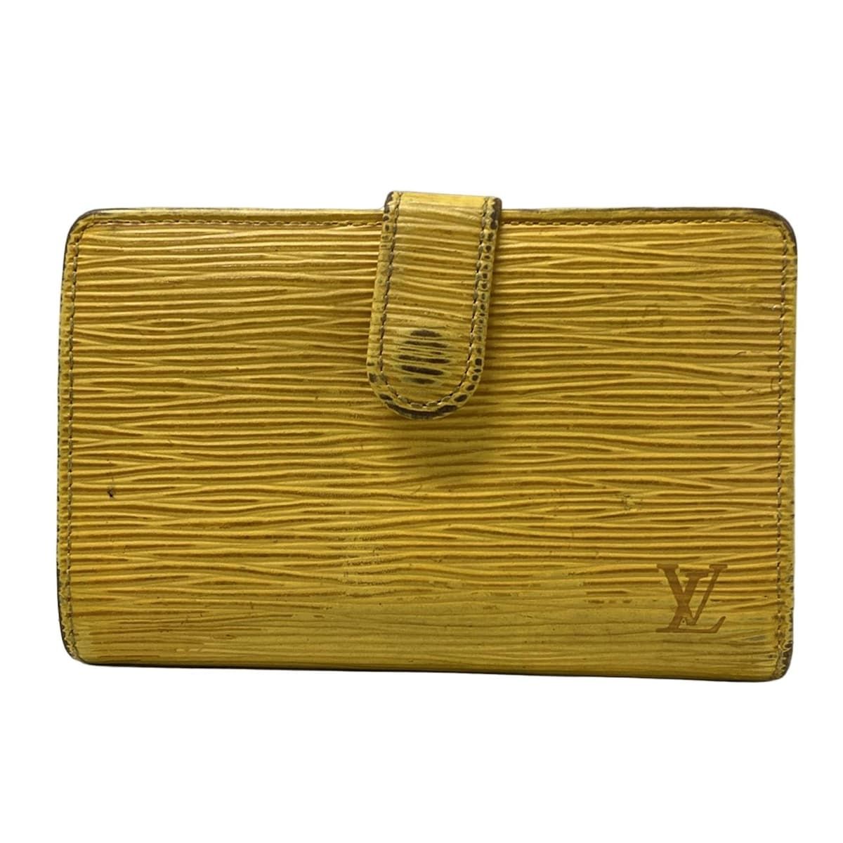 LOUIS VUITTON ルイヴィトン 2つ折り財布 エピ ポルト モネ ビエ ヴィエノワ M63249 ジョーヌ レザー