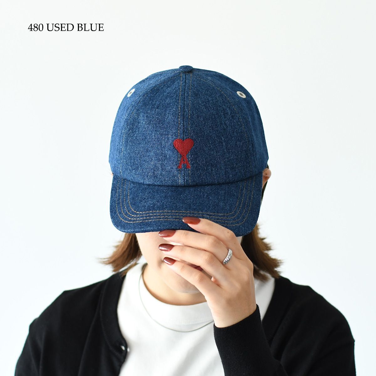 amiparis デニム　キャップ　正規品 AMI Alexandre Mattiussi クリアランス ALEXANDRE MATTIUSSI Ami