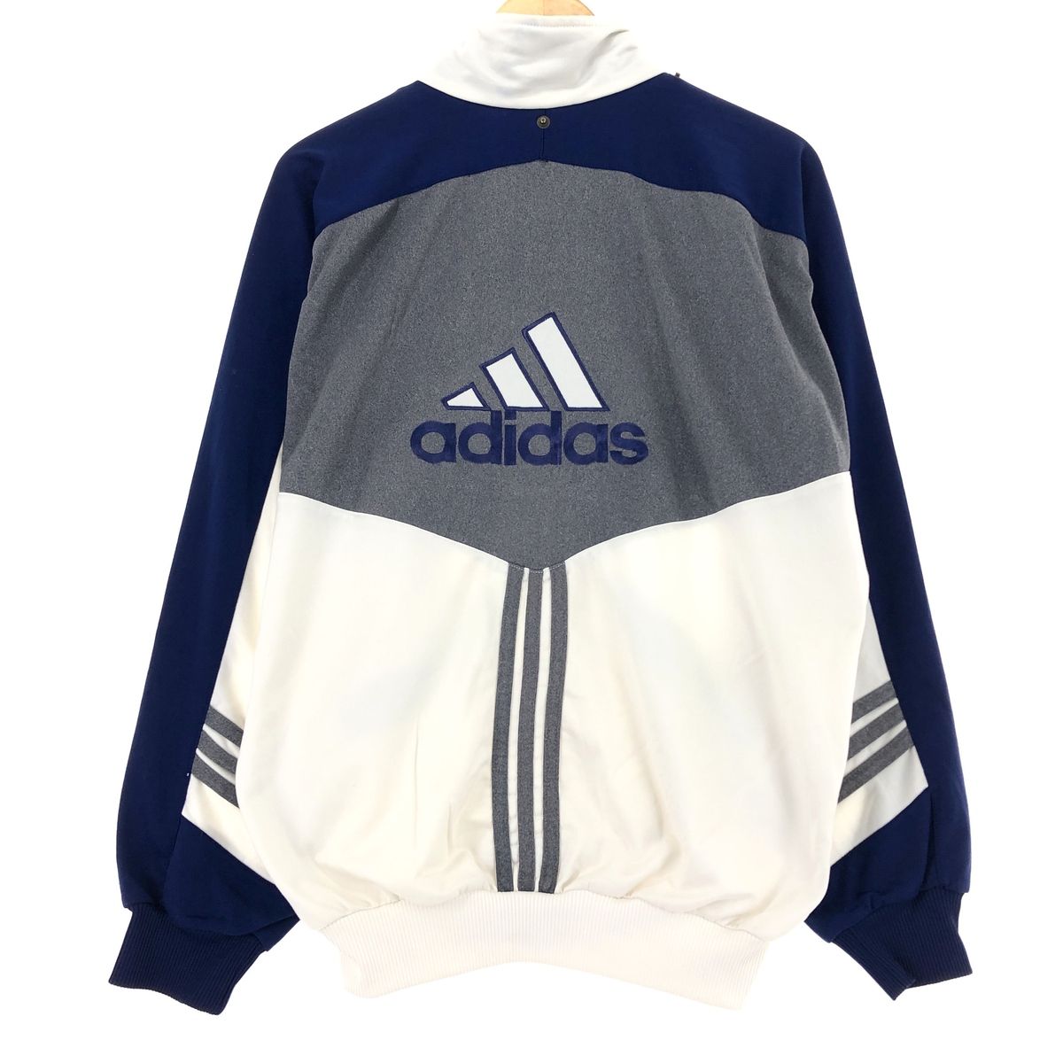 【古着】アディダス ジャージ トラック ジャケット adidas 80sUSA製】アディダス刺繍トラックジャケット古着ジャージトップ