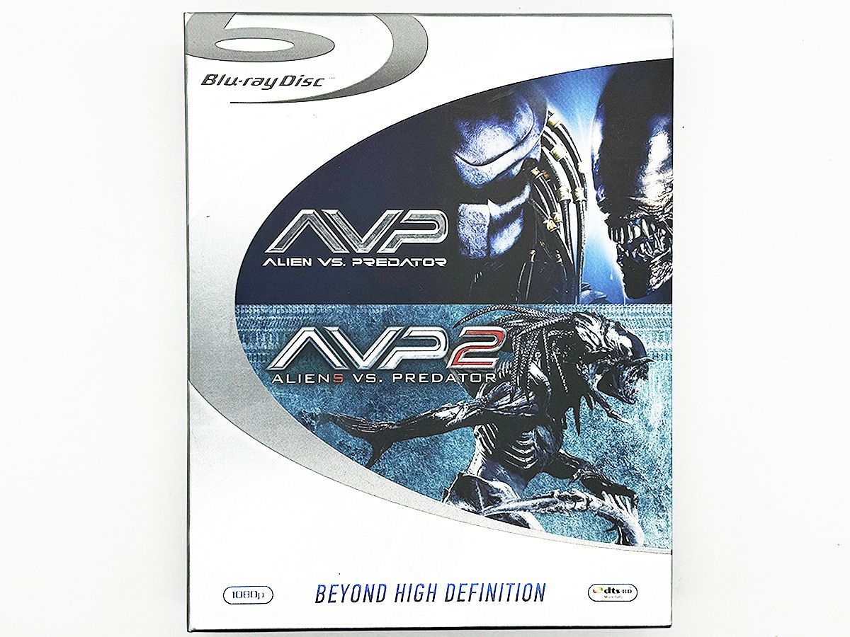 【Blu-rayケース付属、動作確認済・送料込】エイリアン VS プレデター 1＆2 ブルーレイパック 2枚組 Blu-ray Aliens vs Predator