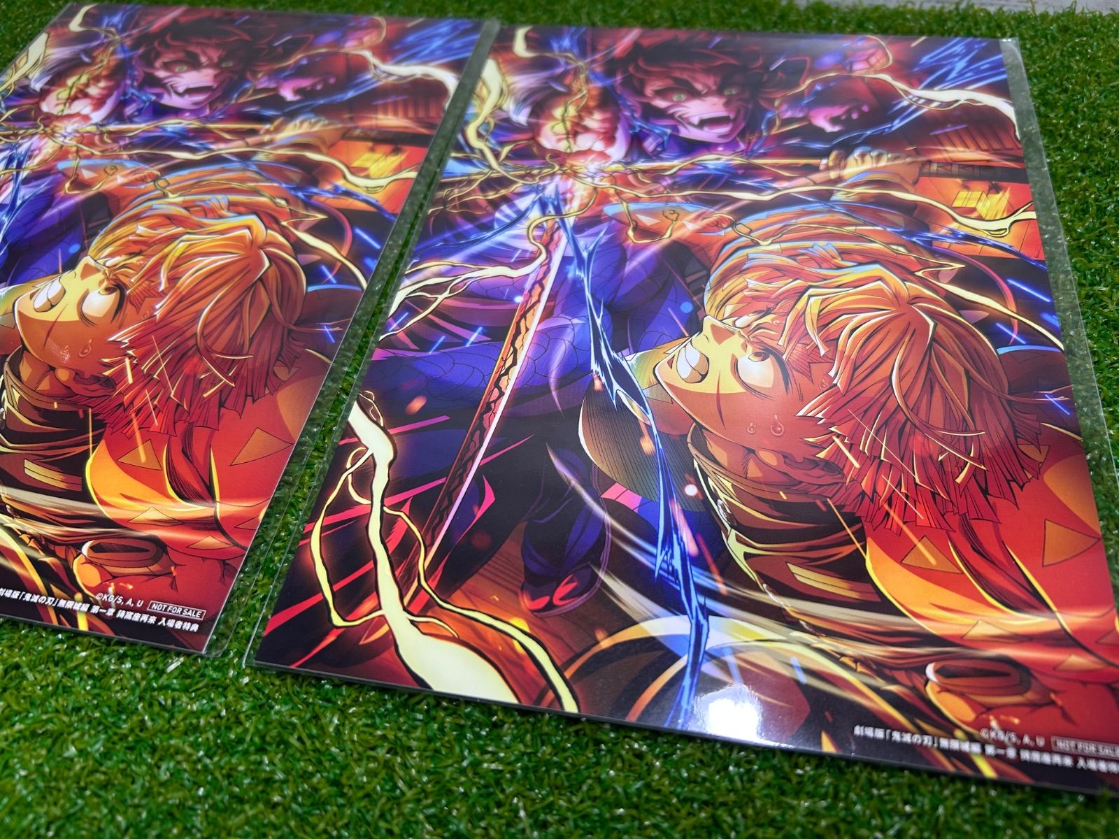 20枚セット　劇場版 鬼滅の刃 無限城編 入場者特典　イラストボード 善逸 獪岳 未使用】鬼滅の刃 無限城編 入場者特典 第5弾キービジュアル イラスト