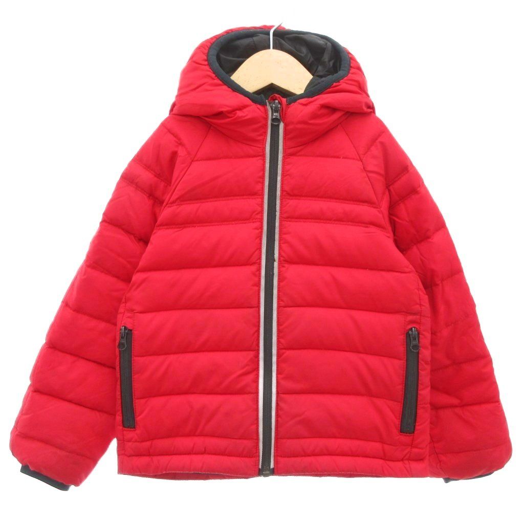 カナダグース CANADA GOOSE ダウン ジャケット フード フーディ ジップアップ 4.5 110cm 赤 レッド |AE GY18