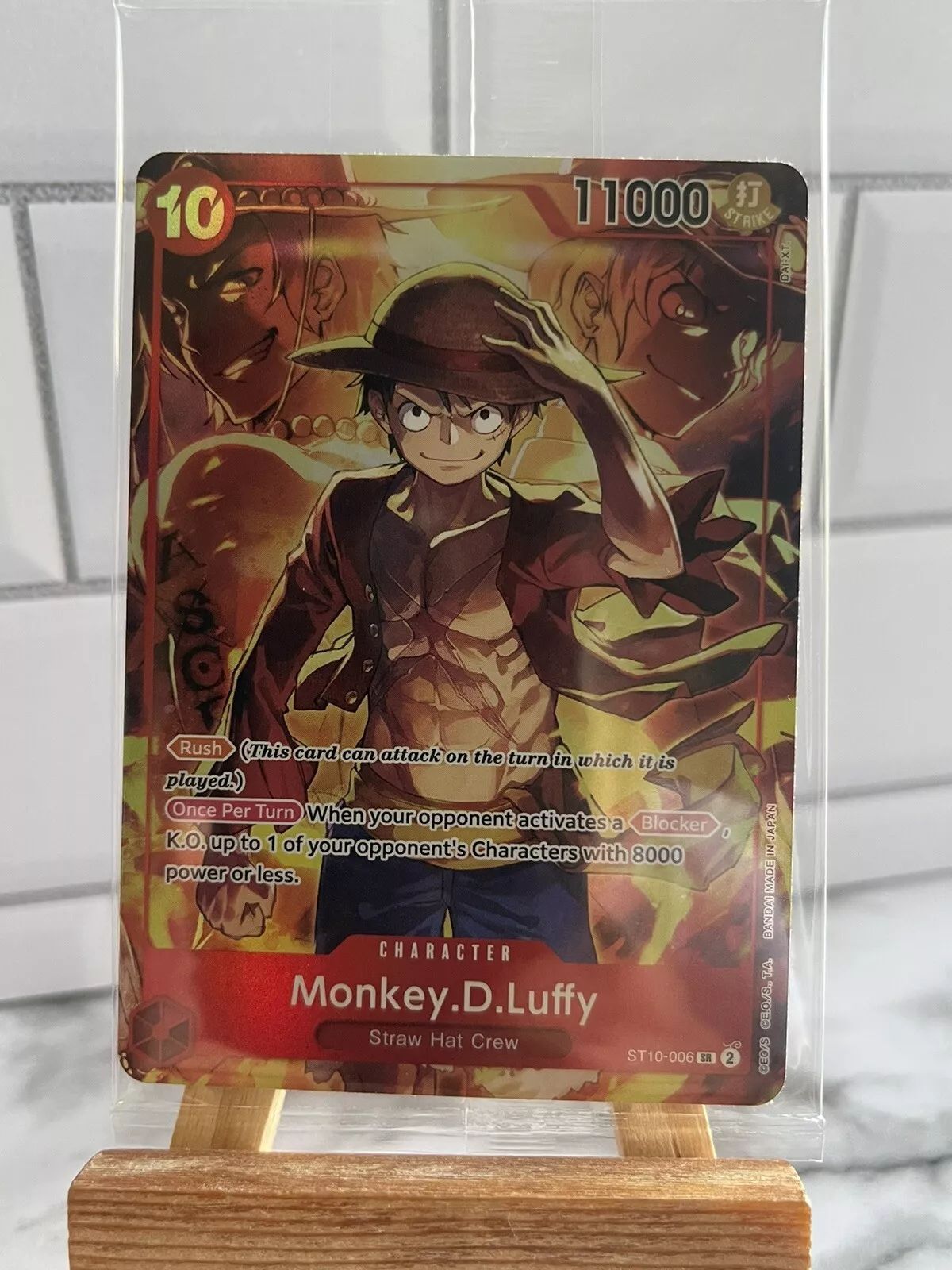 新品未開封 英語版 ワンピースカード ドジャース ルフィ プロモ ワンピースカードゲーム モンキー・D・ルフィ EB02-010 L 英語版