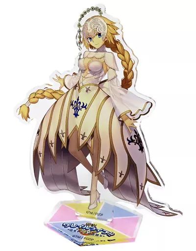 100%新品，お得 【中古】雑貨 ルーラー/ジャンヌ・ダルク 輝け!グレイルライブ!!～鶴のアイドル恩返し～アクリルマスコット 「Fate/Grand Order」 京都国際マンガ・アニメフェア2021(京まふ) アニプレックス通販 キーホルダー・アクリルキーホルダー