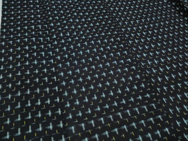 平和屋着物○久留米絣 単衣 十字絣 証紙付き 綿 逸品 CAAZ2661ut