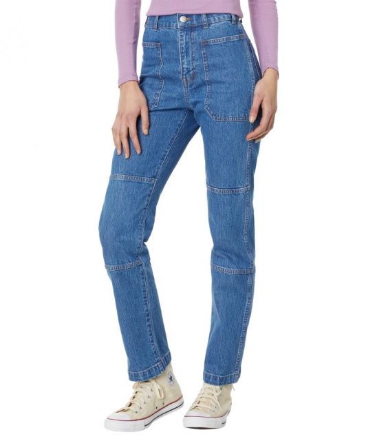 【送料無料】 メイドウェル レディース デニムパンツ ジーンズ ボトムス The '90s Straight Cargo Jean in Fenwood Wash Fenwood