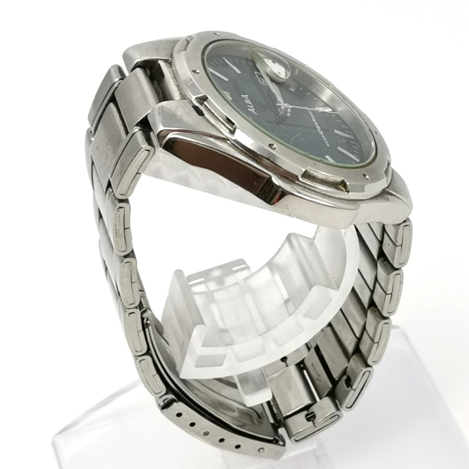 エイトマン　アルバウォッチ SEIKO ALBA セイコー アルバ V732-0S00 文字盤ブルー クオーツ メンズ