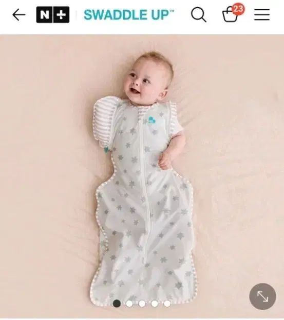 Swaddleup スワドルアップ バンブーライト 50