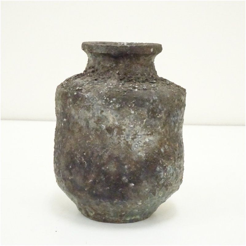 丹波焼 市野元和造 掛花入（共箱） 花入れ 茶道 茶道具 花瓶 花器