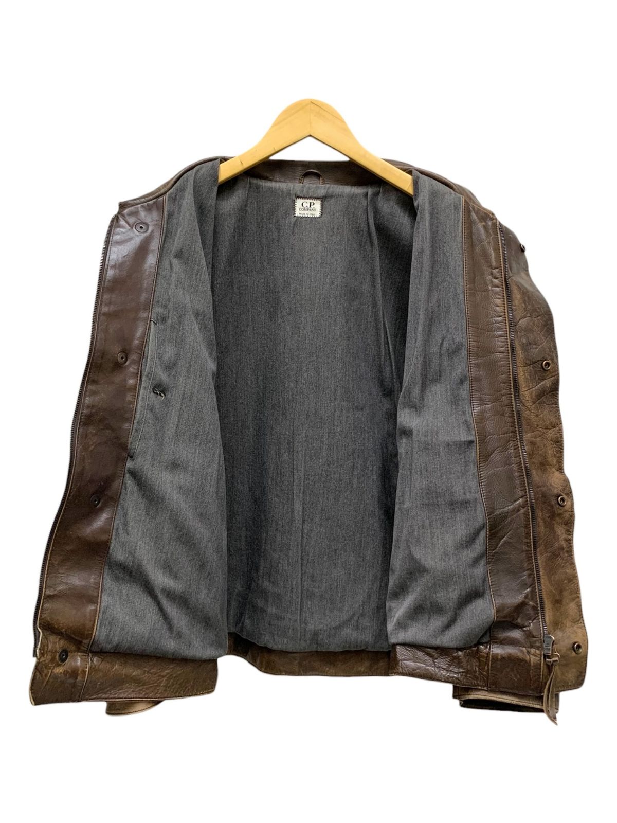 C.P.COMPANY (シーピーカンパニー) レザージャケット 立ち襟