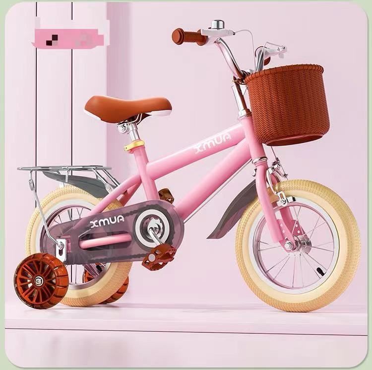 大好評 子供用自転車 18インチ バスケット 補助輪付き 女の子 男の子6~14歳推奨 プレゼント 子供 自転車 バランス感覚養成 キッズバイク