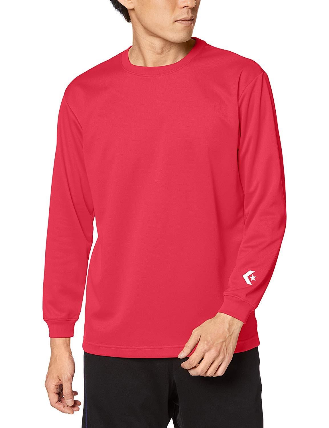 【新品・4営業日で発送】コンバース 9F_ロングスリーブTシャツ (CB291324L) 色 : レッド サイズ : M 