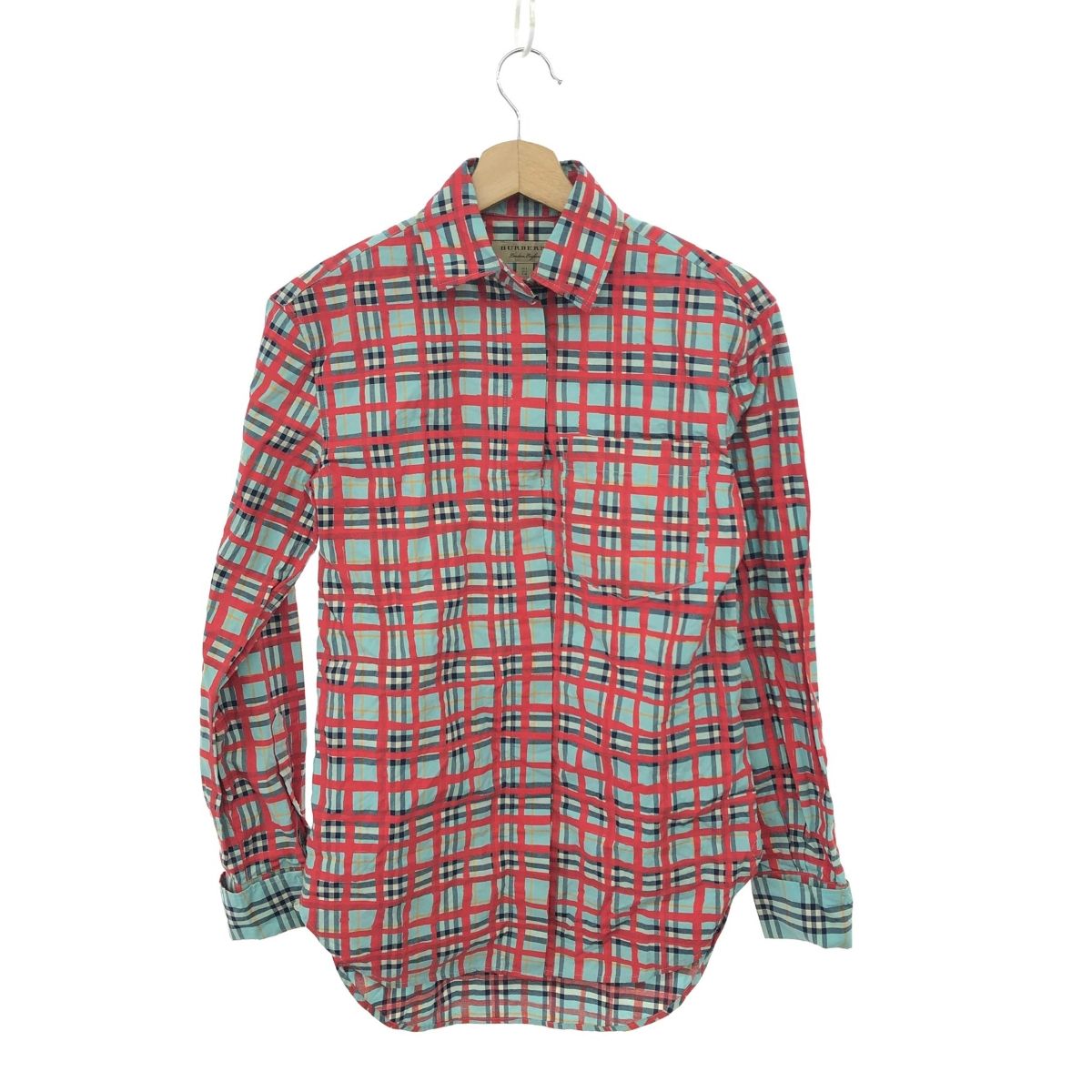 BURBERRY LONDON バーバリーロンドン チェックペイントシャツ サイズ:UK4 チェック柄    マルチカラー レディース / 240001156109 BURBERRY LONDON バーバリーロンドン チェックペイントシャツ サイズ