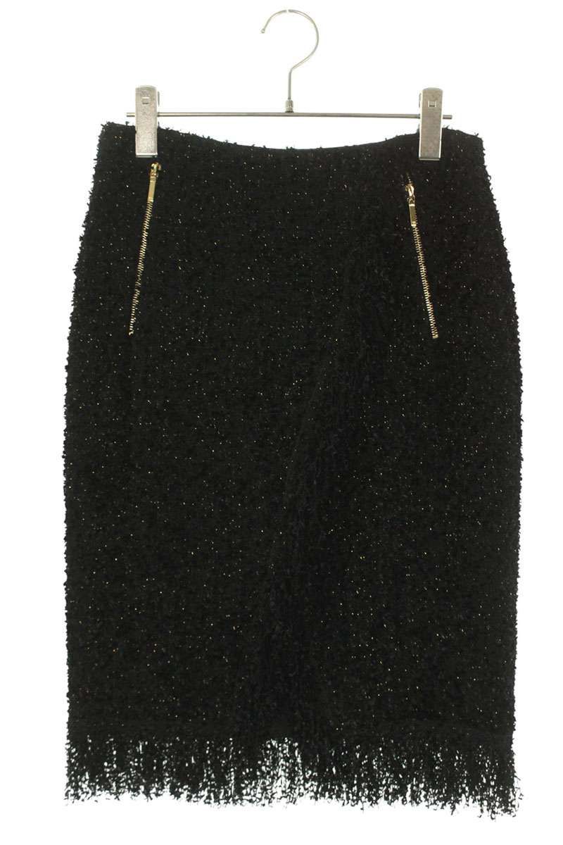 シャネル P56878V30684 シルクラメ入りスカート レディース 38