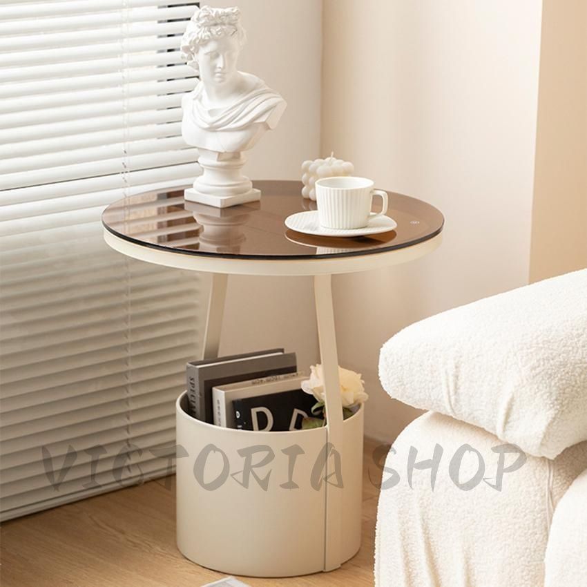 ローテーブル幅83cm 丸テーブル センターテーブル 大理石調（1336） ローテーブル幅83cm 丸テーブル センターテーブル 大理石調