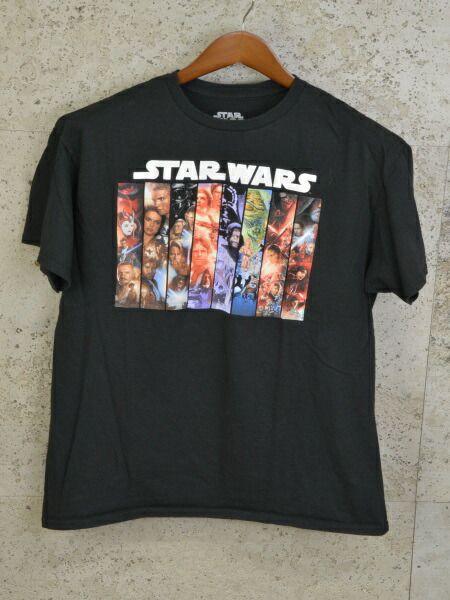 STAR WARS Tシャツ 古着 ヴィンテージ Lサイズ ブラック メンズ used F-NEW408