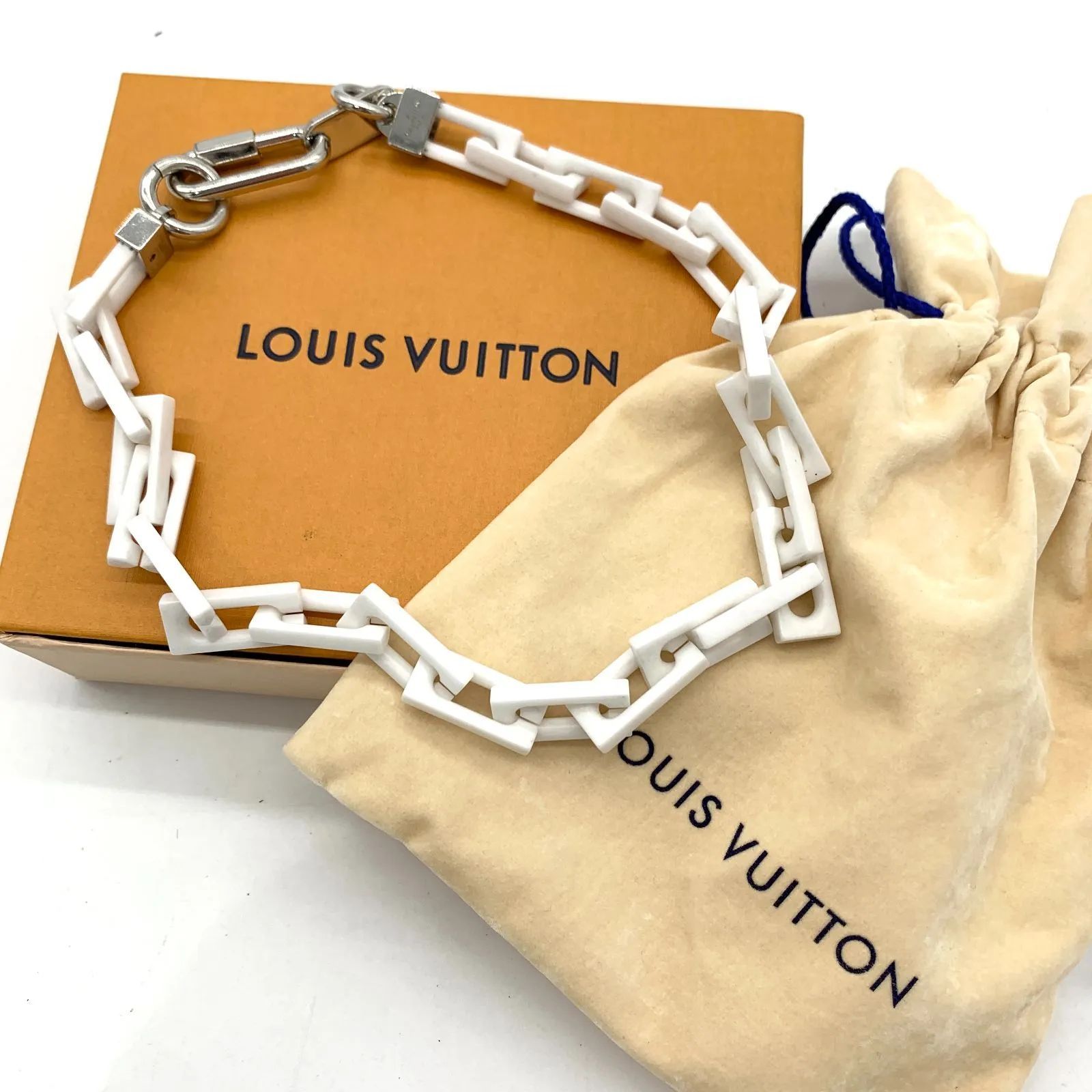 ▽Louis Vuitton ルイヴィトン コリエ スクエア チェーンネックレス