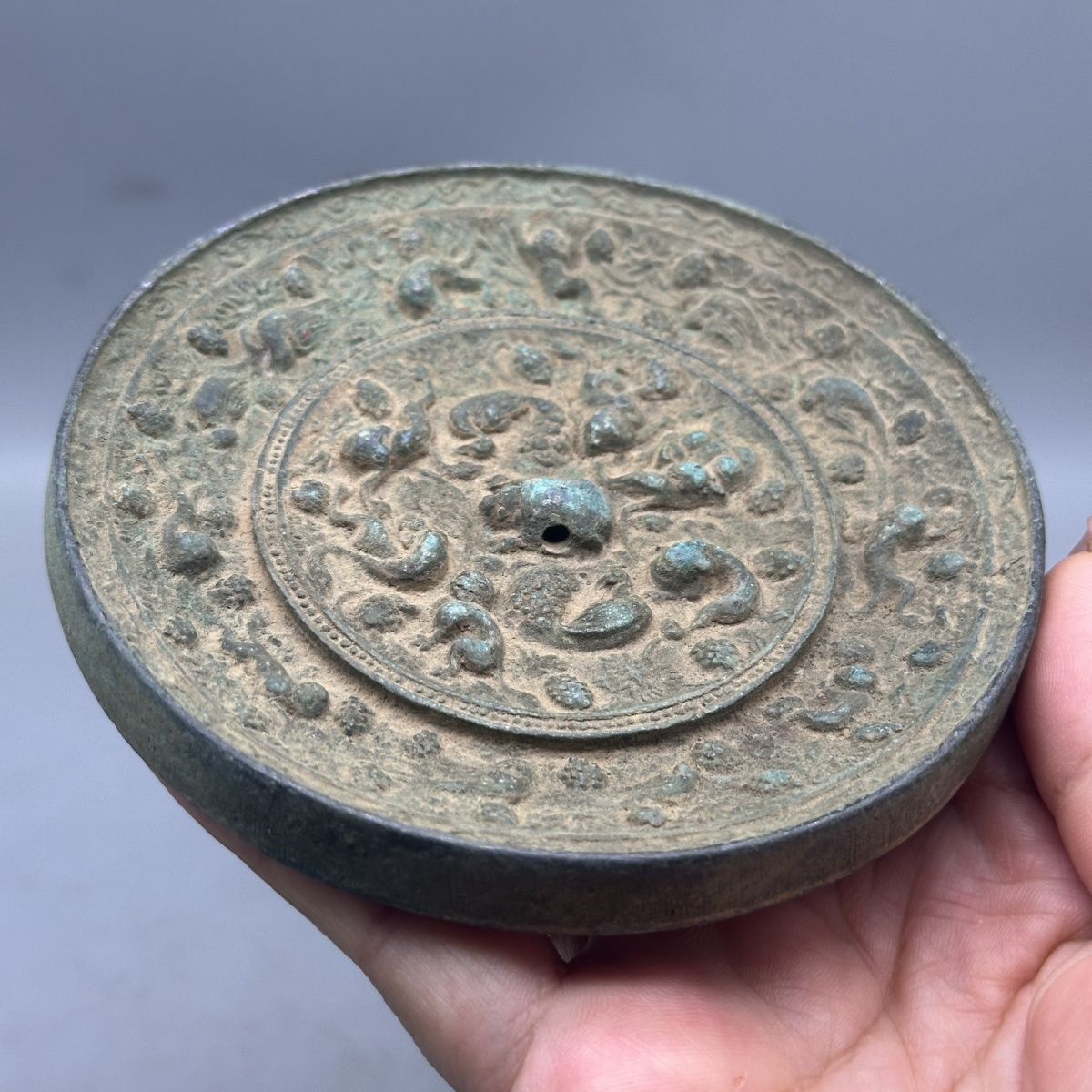 五重塔 鉄製 置物 高さ約78.6cm 時代物 金属製 総重量10.5