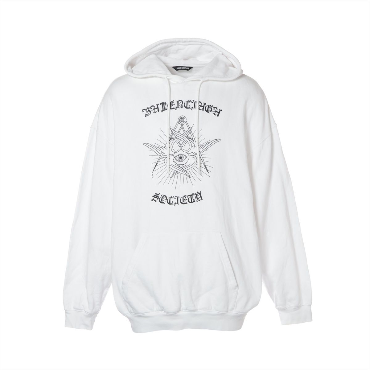 サマーセール開催中！ BALENCIAGA バレンシアガ パーカー コットン 2020 ロゴ See Your Mind 海外ファッション通販。