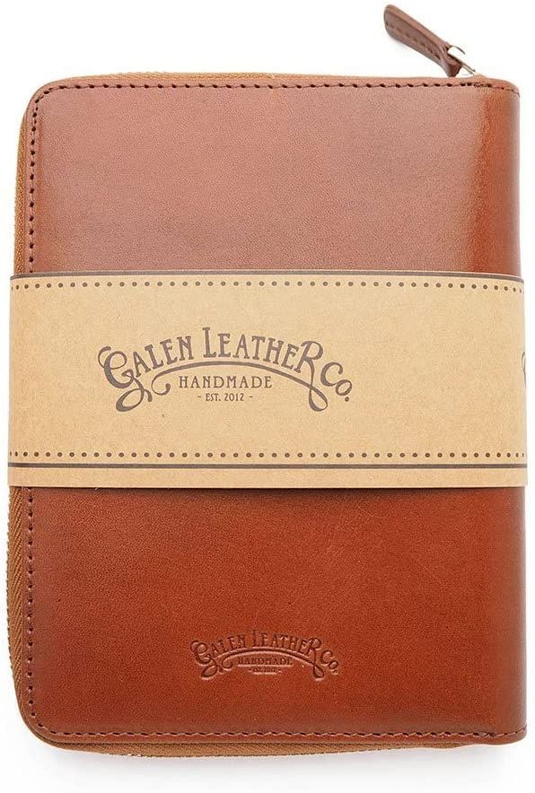 ガレンレザー Galen Leather ペンケース 5本差し ブラウン 茶