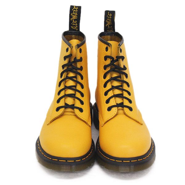 Dr.Martin ハイカットブーツ イエローステッチ 8ホール UK6