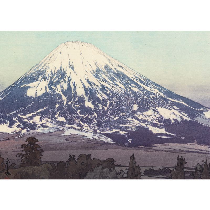 A4サイズ 吉田博 ポスター 富士山 御殿場 アートポスター 日本画