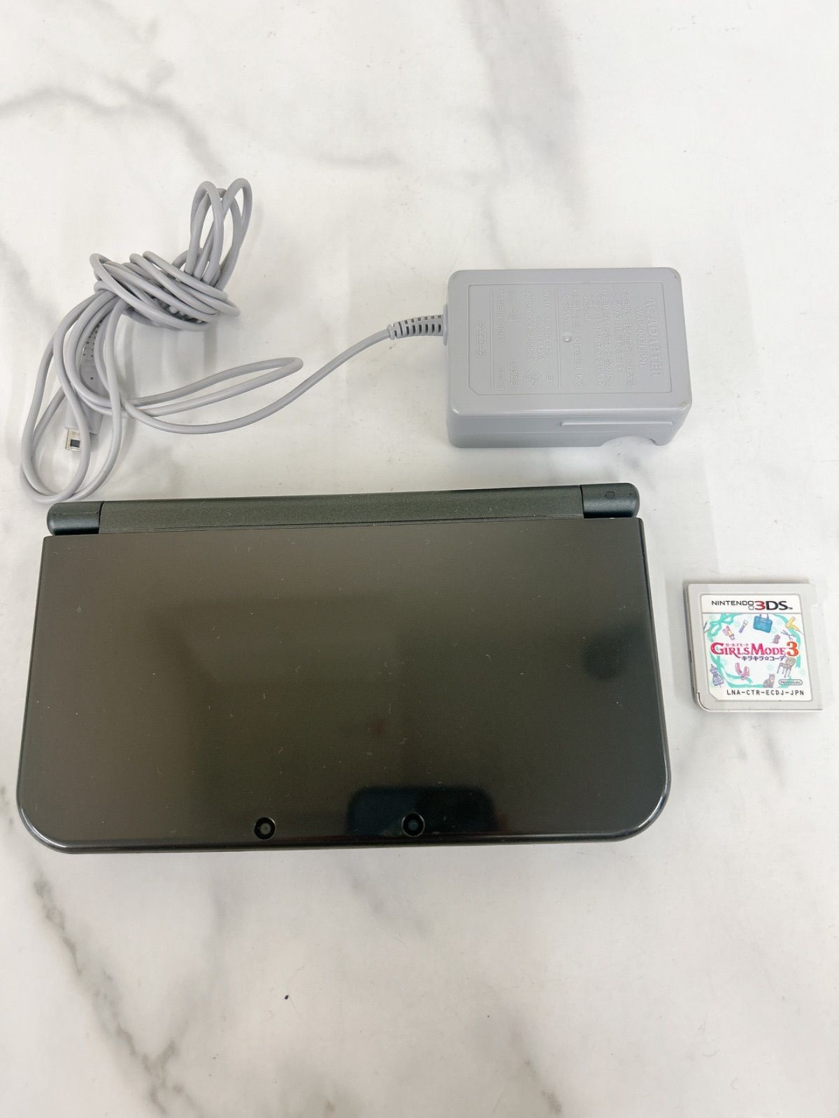 ＆【通電確認済】Nintendo New 3DS LL ブラック ソフト 充電器付 