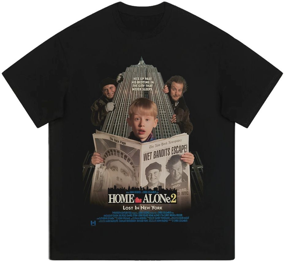 ホーム・アローン2 映画 homealone ブラック Tシャツ S~3XL