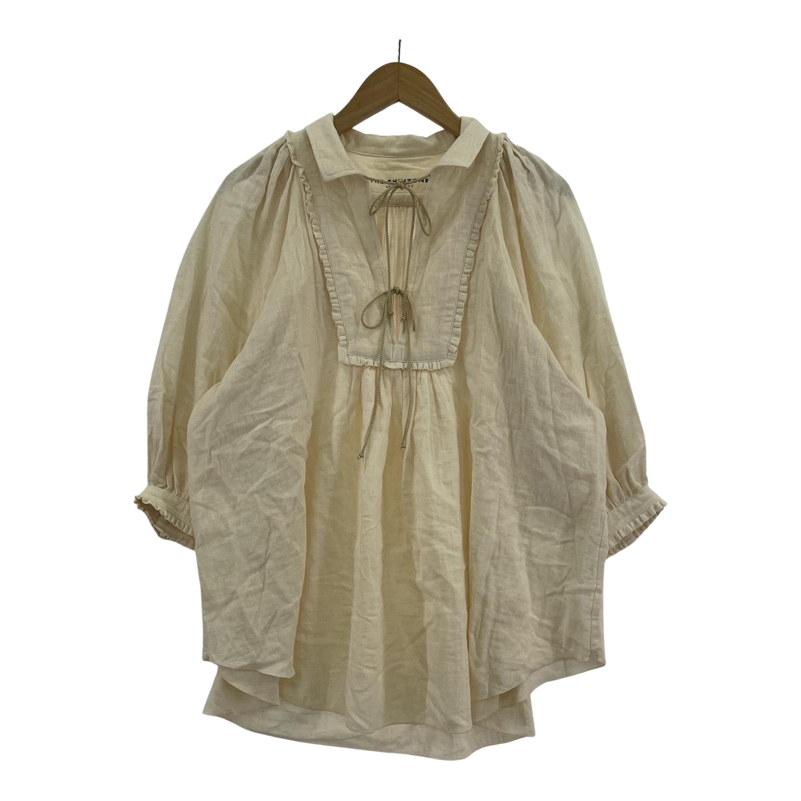 シンゾーン GAZE SMOCK BLOUSE 34 ECRU THE SHINZONE GAZE SMOCK