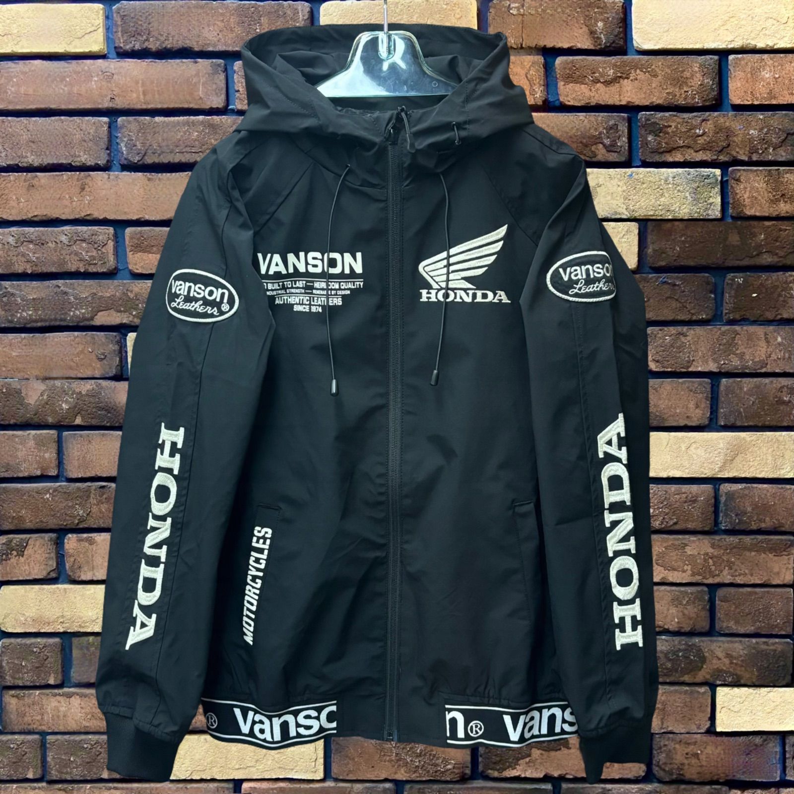 VANSON×HONDAコラボ】三層ストレッチパーカー バンソン コラボ ホンダ