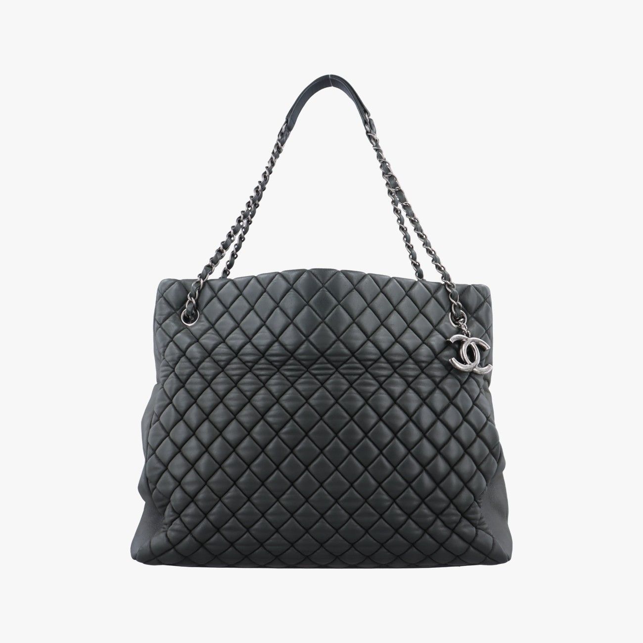 シャネルChanelマトラッセ ココマーク マドモアゼルグリーンレザーA6738917112447