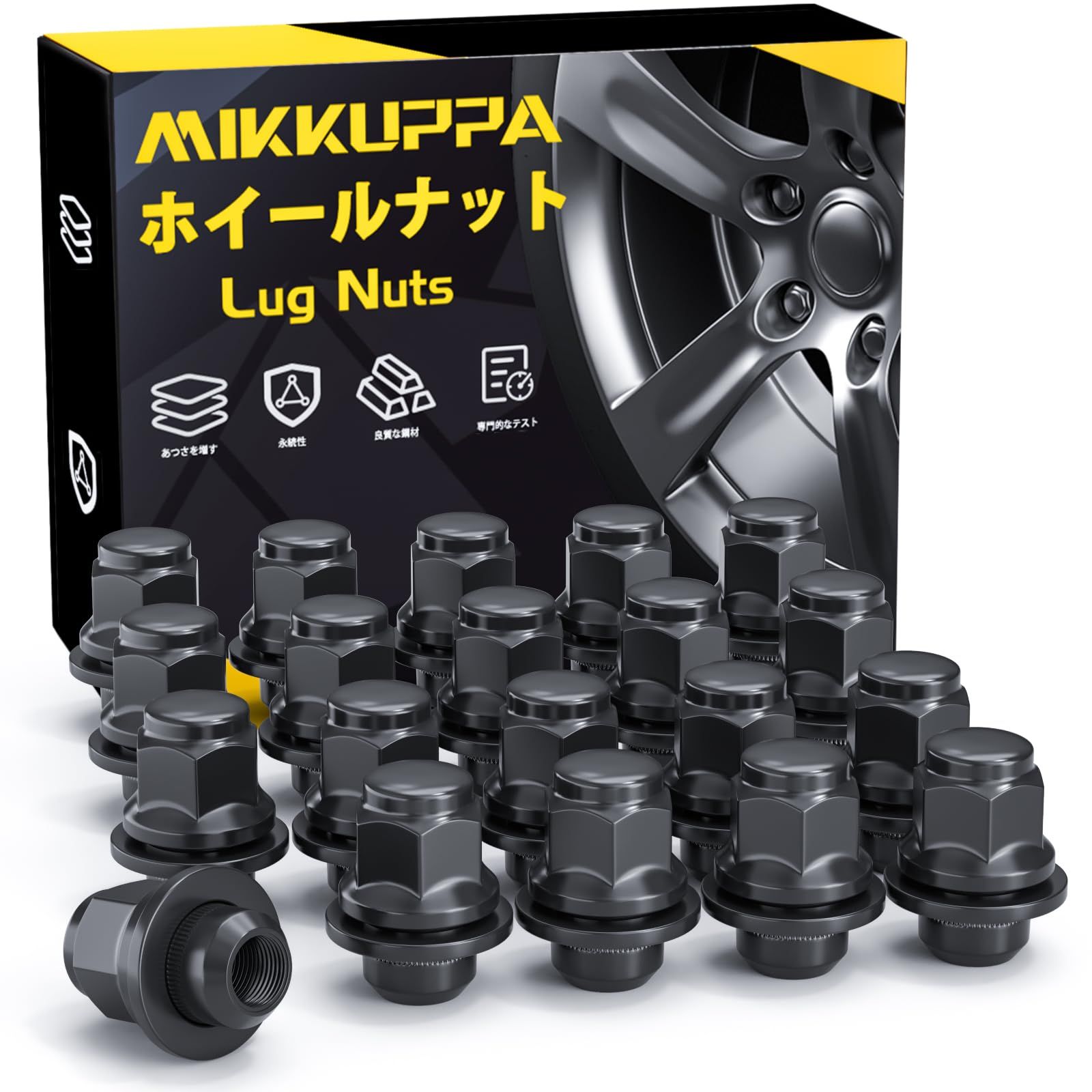 新品 MIKKUPPA トヨタに適用 純正ホイールナット M12×P1.5 平面座 