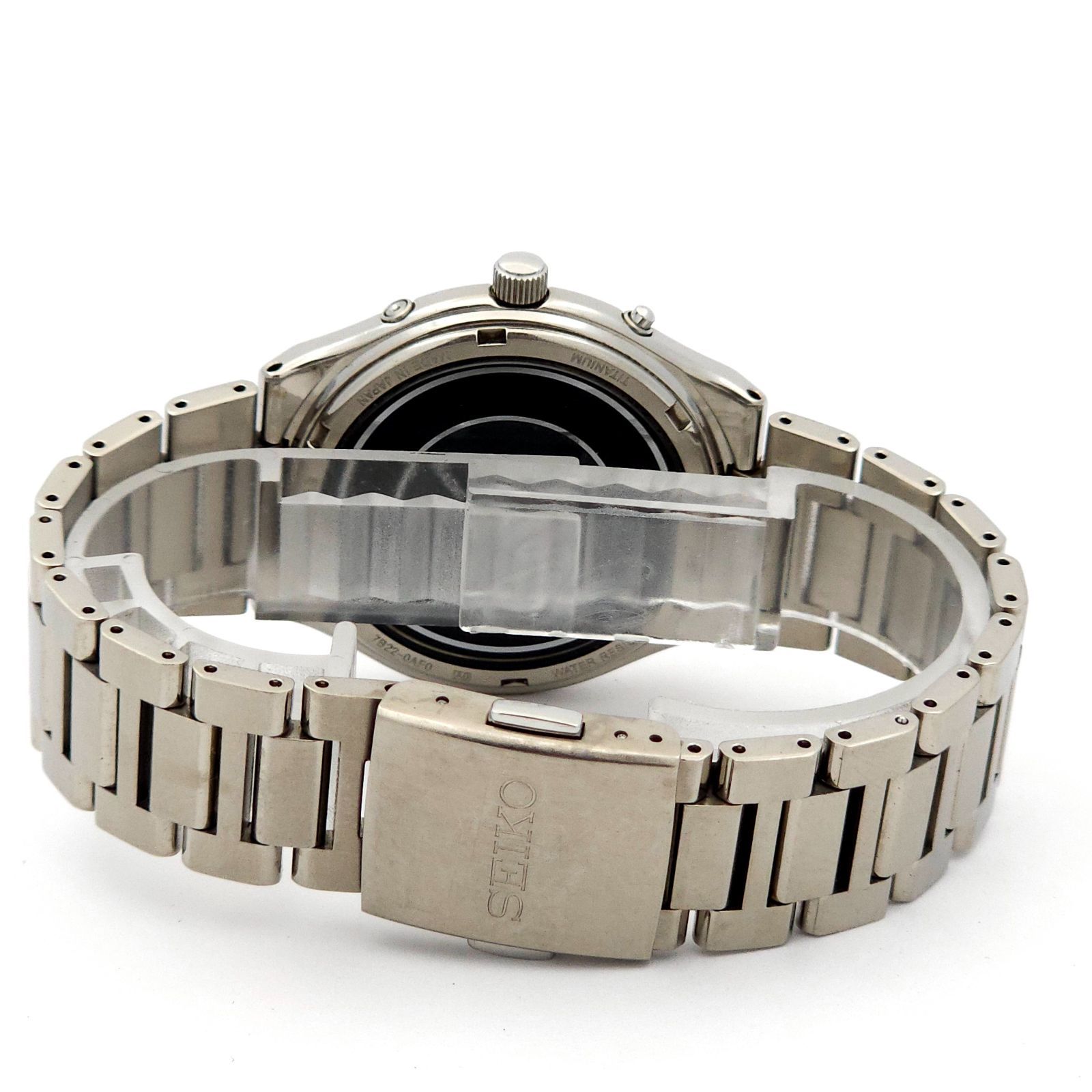 SEIKO セイコー 7B22-0AF0 ソーラー電波 動作品 チタニウム SEIKO