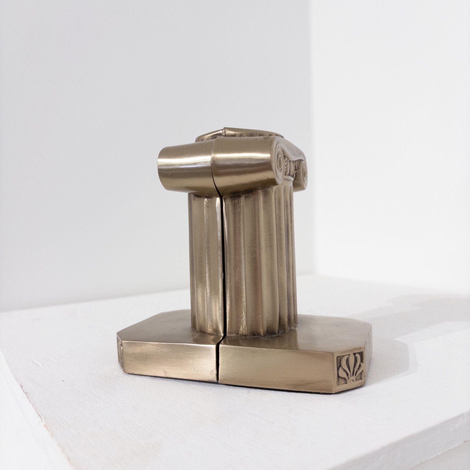 Greece Ionian Pillar Taste Metal Sculpture Bookend from USA