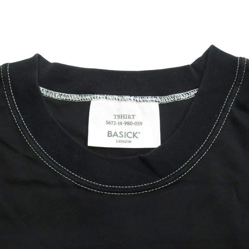 良品 ベイシックス BASICKS オーバーサイズ 九分袖 Tシャツ カットソー