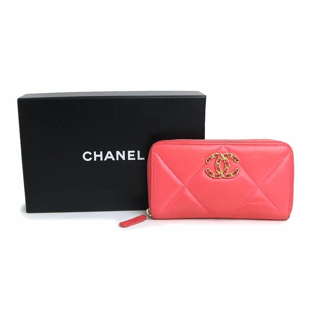 CHANEL シャネル 長財布 マトラッセ スモール ジップウォレット ココ 