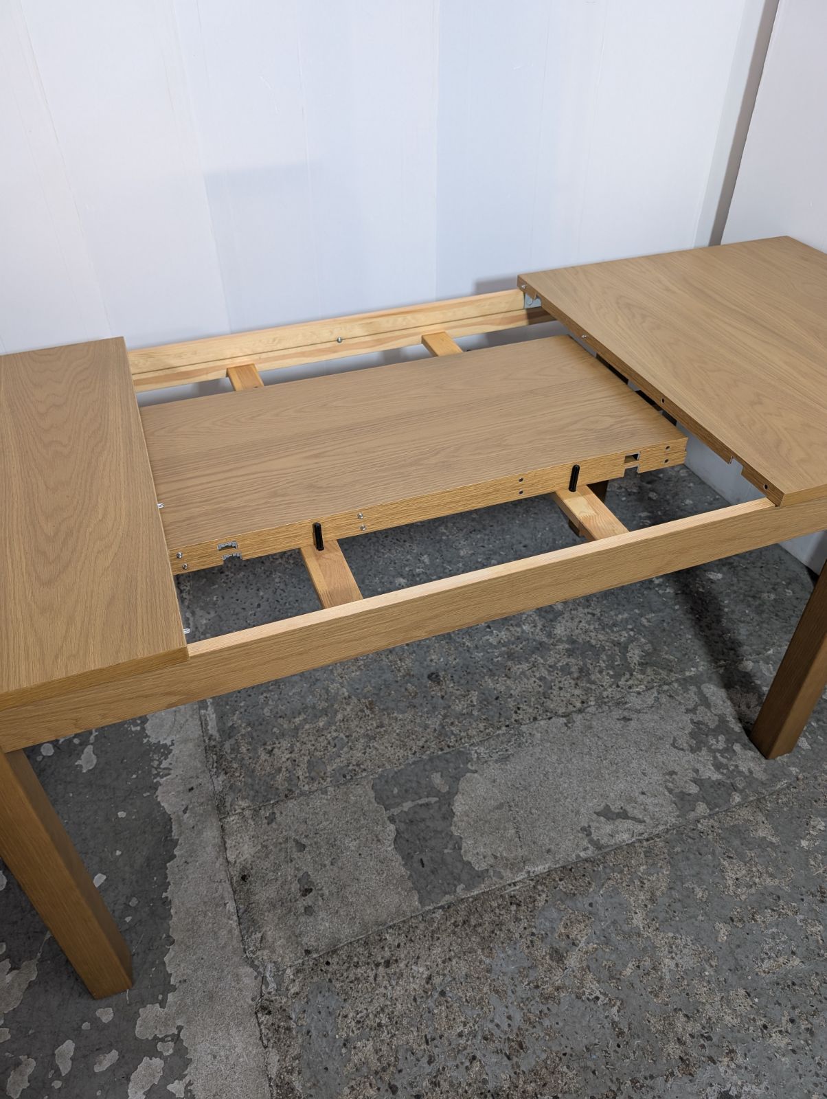 BJURSTA ビュースタ 伸長式テーブル, オーク材突き板 IKEA IKEA