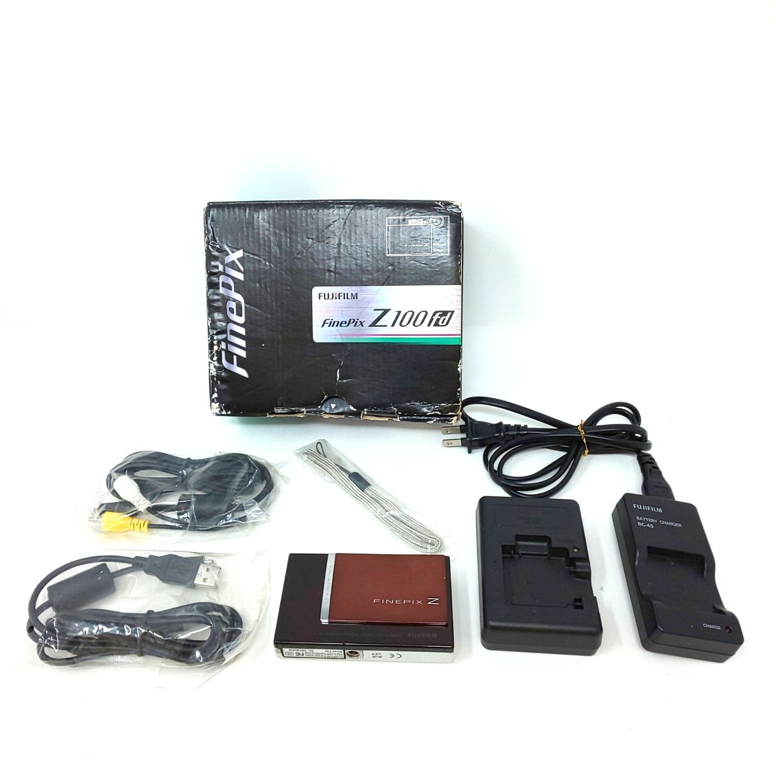 432C-07 FUJIFILM FinePix Z100 デジタルカメラ ブラウン 箱あり 動作 