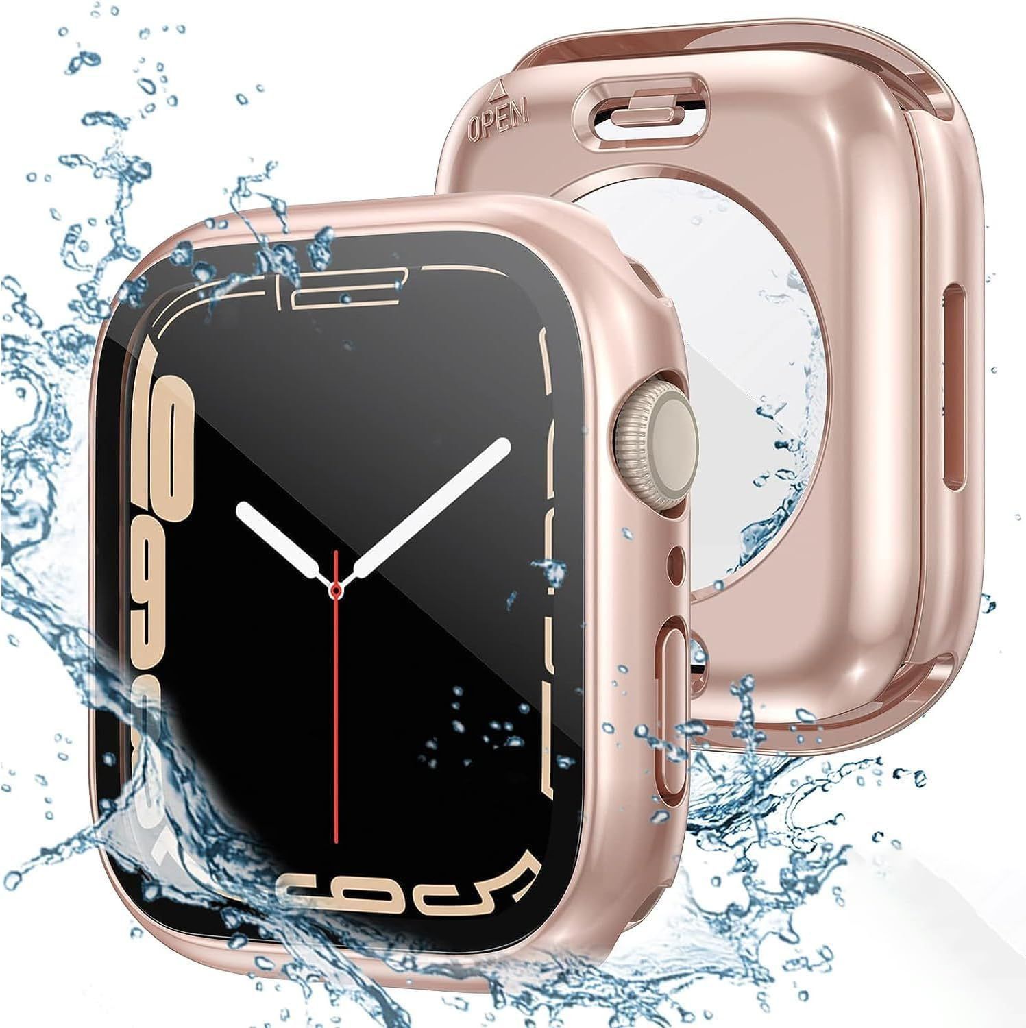 【特価商品】Watchケース 40mm 44mm 41mm 45mmアップルウォッチカバー360度全面防水apple watch カバー Series Apple 8/7/6/SE/5/4キズ防止 軽量 超薄型PC+ガラス素材高透過率 apple watch