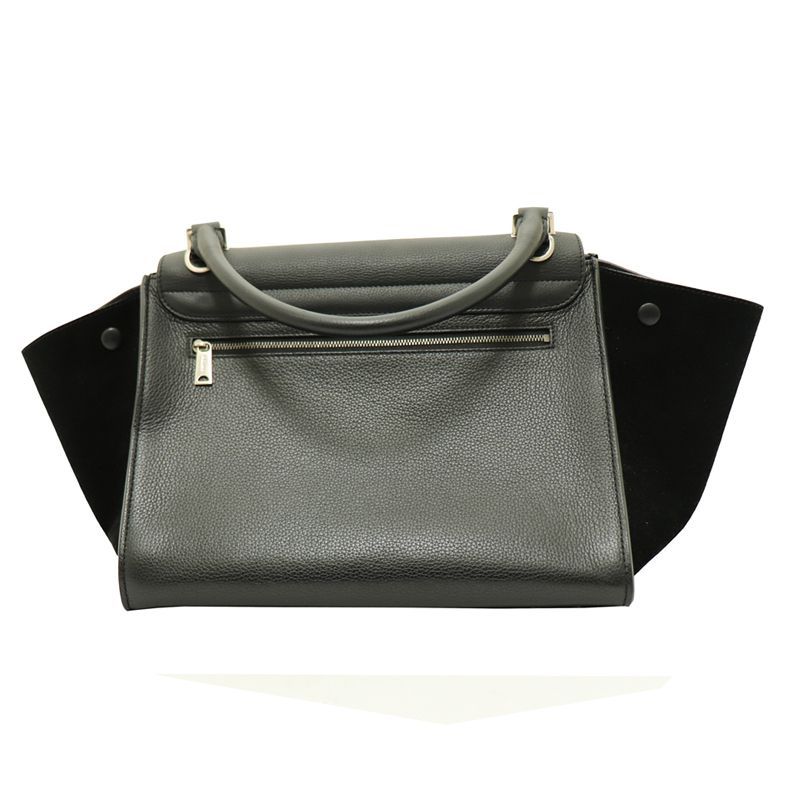 CELINE【セリーヌ】 トラペーズ 174683 ブラック シルバー金具 2wayバッグ【USED】(JD-GAI-5137) - メルカリ