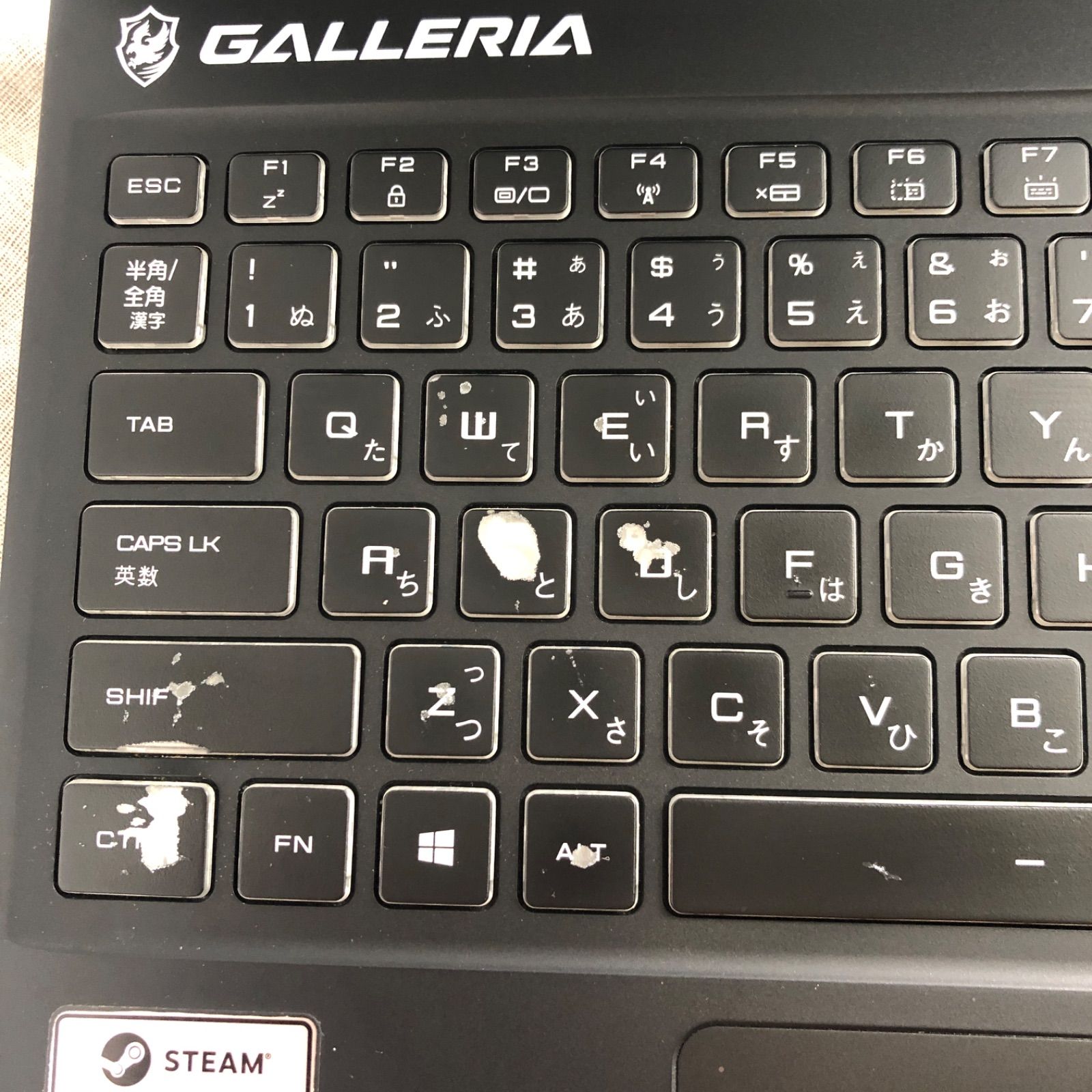 GALLERIA ゲーミングノート GCL1650TGF （GALLERIA ゲーミングノートPC 