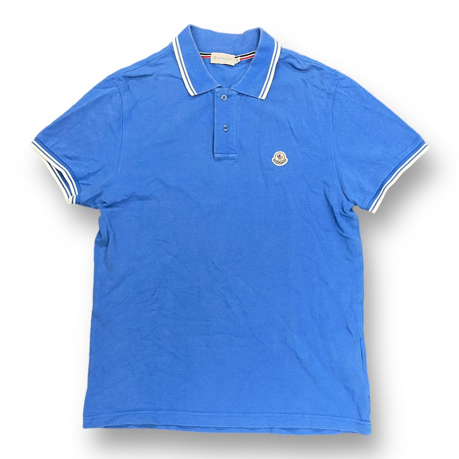 国内正規 MONCLER MAGLIA POLO S/S 半袖 ワッペン ポロシャツ