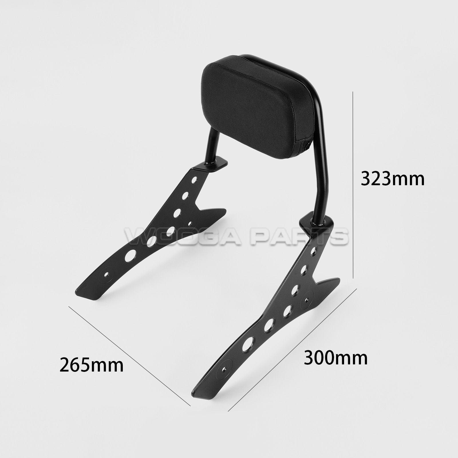 送料無料 ホンダCMX1100 2021-2025 後ろ背もたれ バックレスト 後部荷台 サポートパッド 装飾保護 ブラック DECORATOM_COM_BR