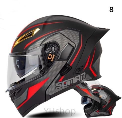 シールド2枚付きフルフェイスヘルメット ダブルレンズ