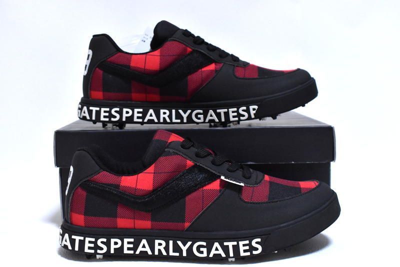 新品 ストア PEARLY GATES ロゴ ローカット ゴルフシューズ【23cm