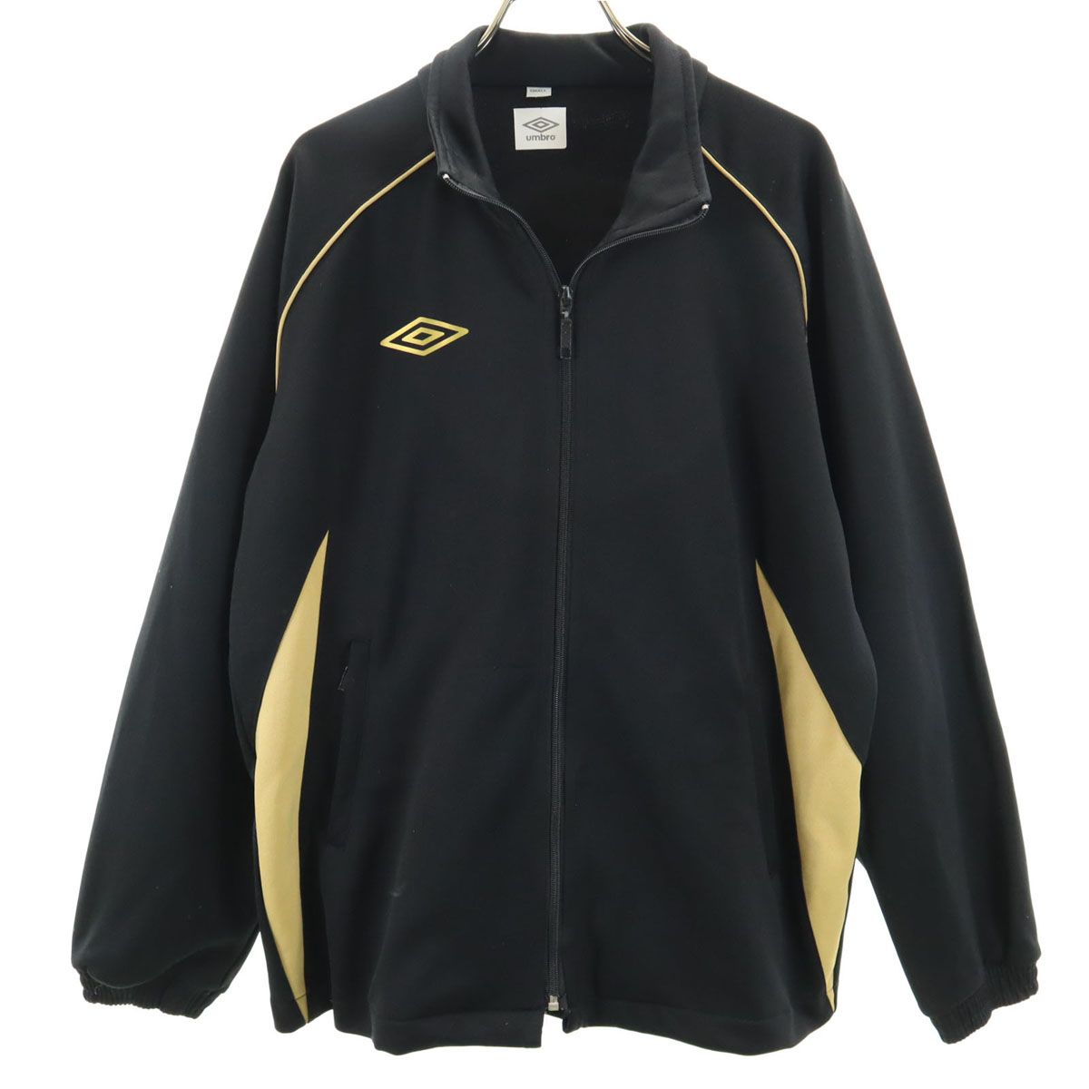 umbro アンブロ トラックジャケット S ブラック ジャージ メンズ 古着