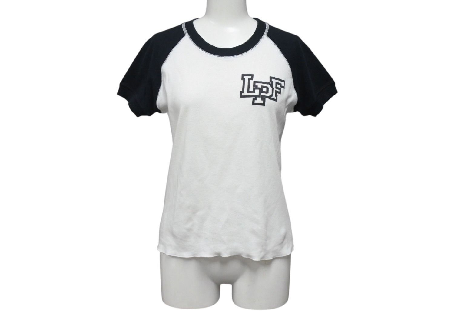 Lucien Pellat-Finet ルシアン ペラフィネ スカル 半袖Tシャツ サイズS ラグラン プリント ホワイト ブラック 4b001964